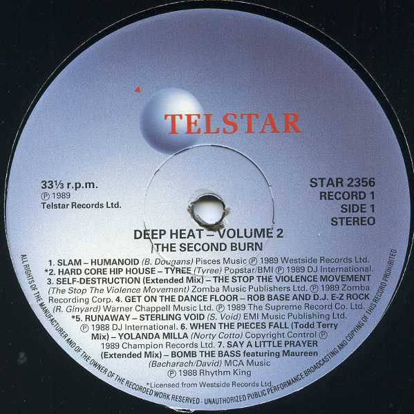 Various : Deep Heat 2 - The Second Burn (2xLP, Comp)