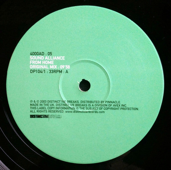 Sound Alliance : From Home (12")