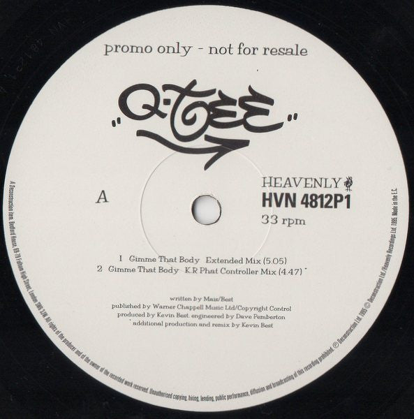 Q-Tee : Gimme That Body (12", Promo)