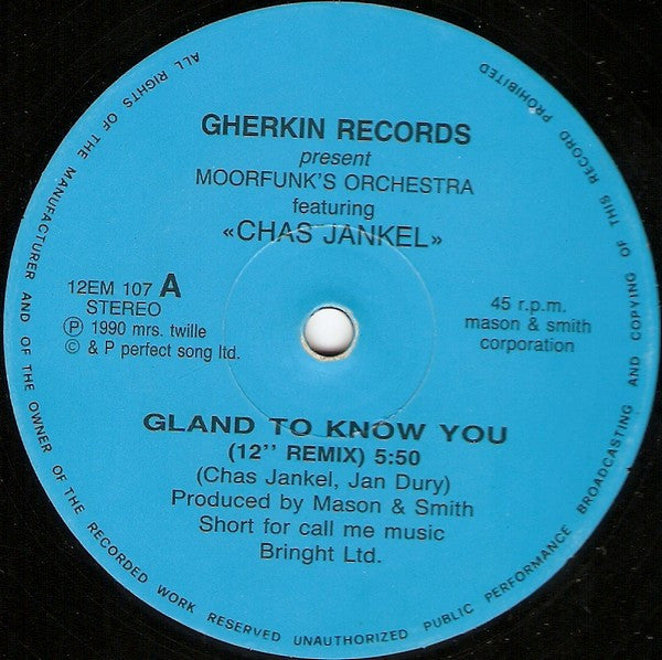 Moorfunk's Orchestra : Gland To Know You / La Vie En Rose (12", Unofficial)