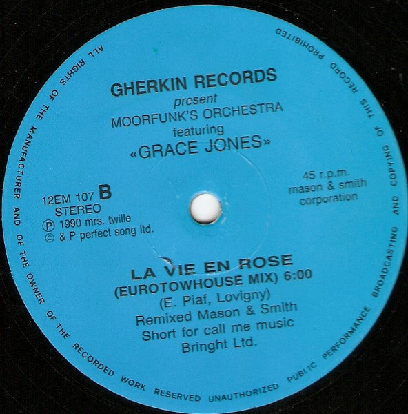 Moorfunk's Orchestra : Gland To Know You / La Vie En Rose (12", Unofficial)