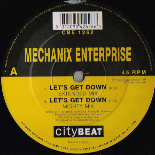 Mechanix Enterprise : Let's Get Down (12")