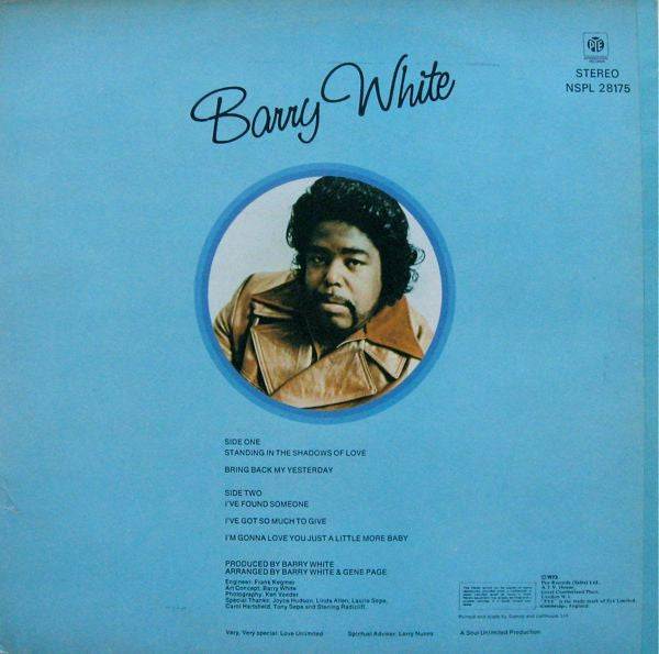 Barry White : I've Got So Much To Give (LP, Album)