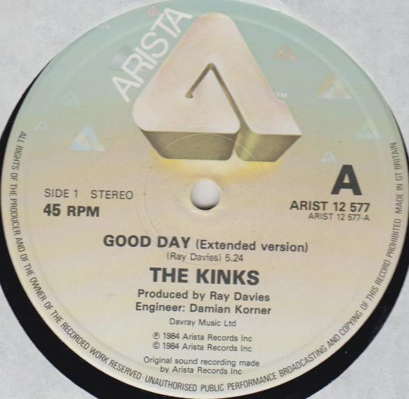 The Kinks : Good Day (12")