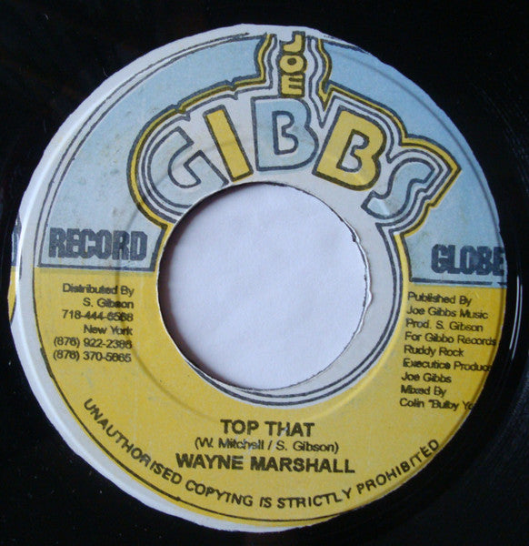 Wayne Marshall : Top That (7")