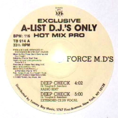 Force M.D's* : Deep Check (12", Promo)