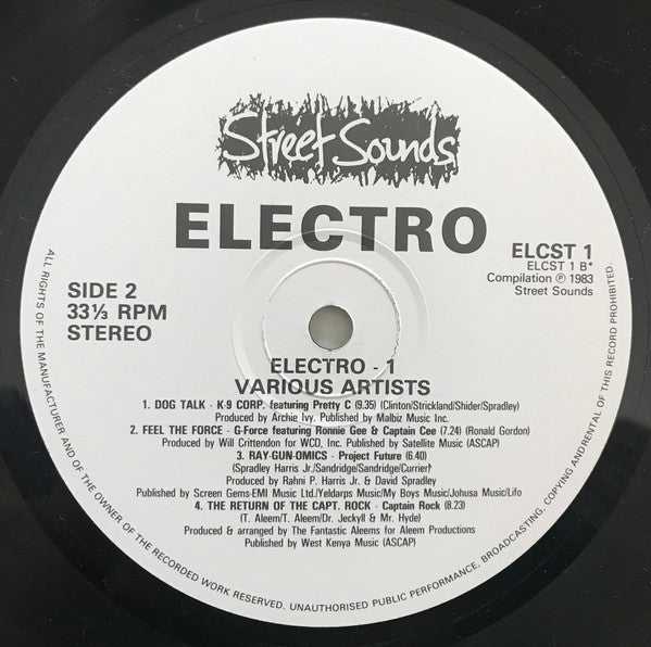 Various : Street Sounds Electro 1 (LP, Comp, Mixed)