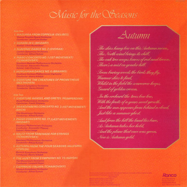 Various : Music For The Seasons - Autumn (LP, Comp)