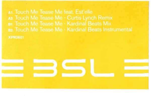3SL : Touch Me Tease Me (12", W/Lbl)