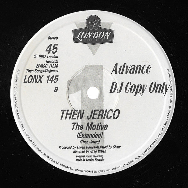 Then Jerico : The Motive (12", Single, Promo)