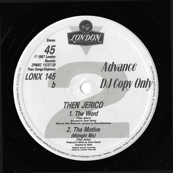 Then Jerico : The Motive (12", Single, Promo)
