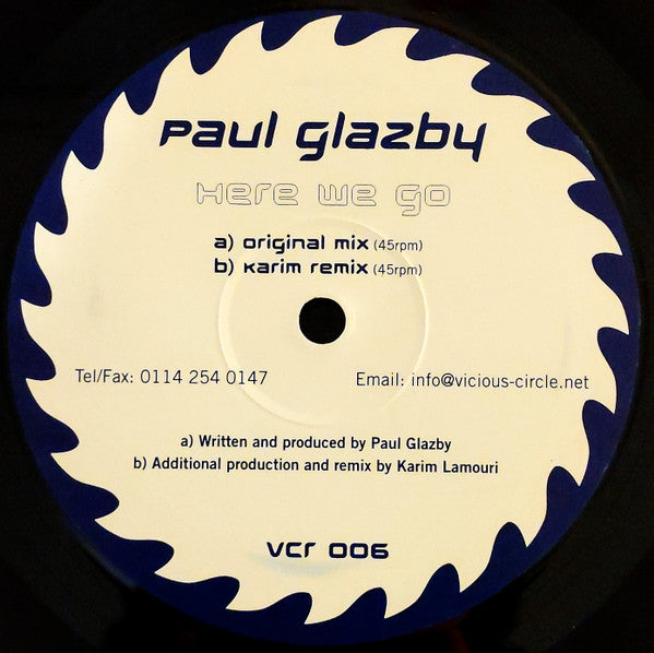 Paul Glazby : Here We Go (12", Single)