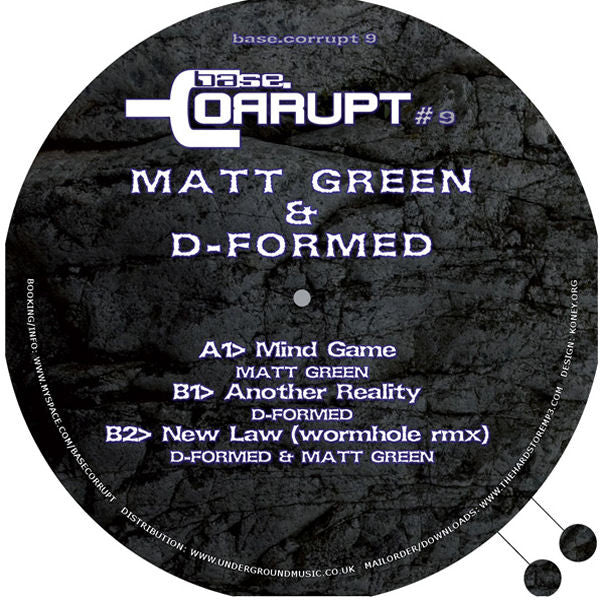 Matt Green / D-Formed : Base.Corrupt #09 (12" + 10")