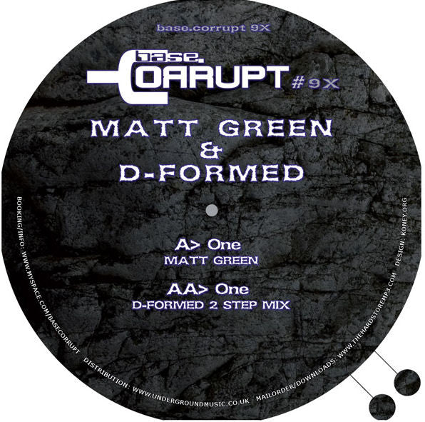 Matt Green / D-Formed : Base.Corrupt #09 (12" + 10")