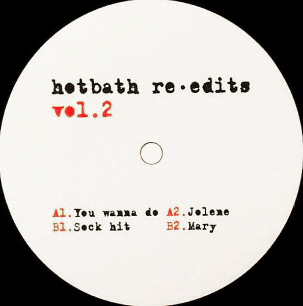 Crazy P* : Hotbath Re-Edits Vol.2 (12")