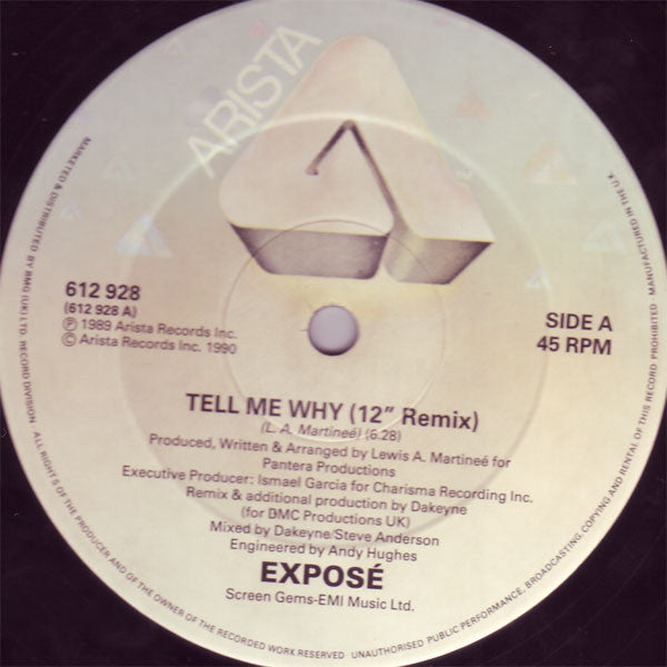 Exposé : Tell Me Why (12")
