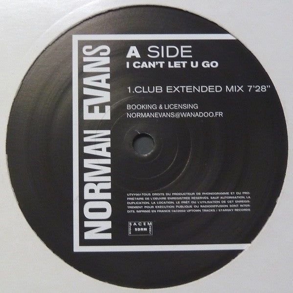 Norman Evans : I Can't Let You Go (12")