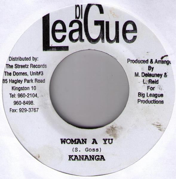 Beenie Man / Kananga (2) : Bun Bad Mind / Woman A Yu (7")