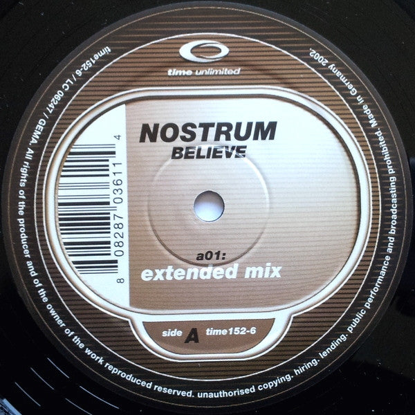 Nostrum : Believe (12")