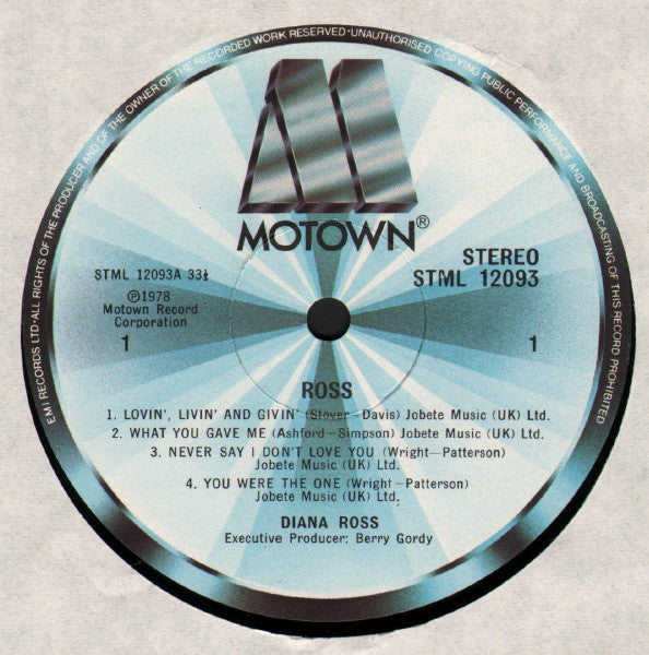 Diana Ross : Ross (LP, Album)