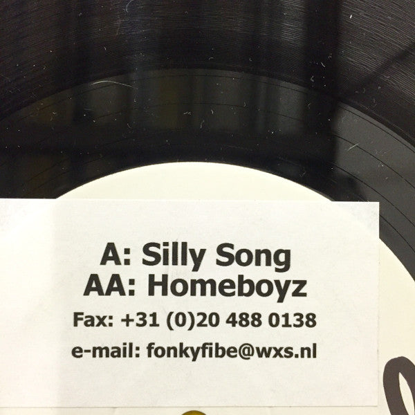 Alex van Alff : Silly Song / Homeboyz (12", W/Lbl)