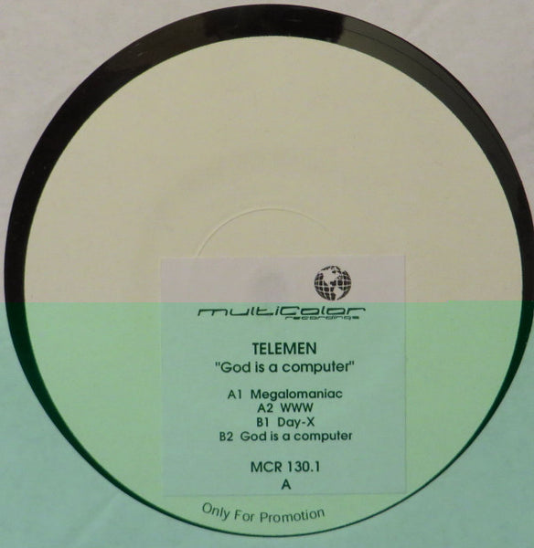 Telemen : God Is A Computer (2xLP, Promo)