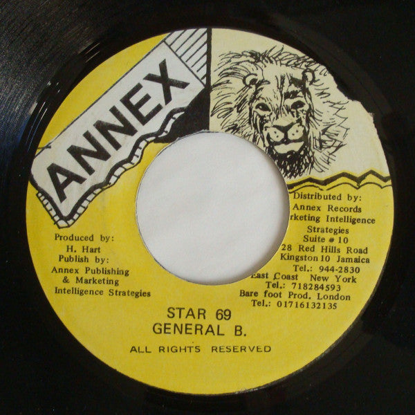 General B : Star 69 (7", Single)