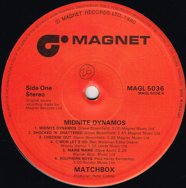 Matchbox (3) : Midnite Dynamos (LP, Album)