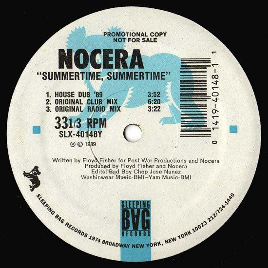 Nocera : Summertime, Summertime ('89 Remix) (12", Promo)