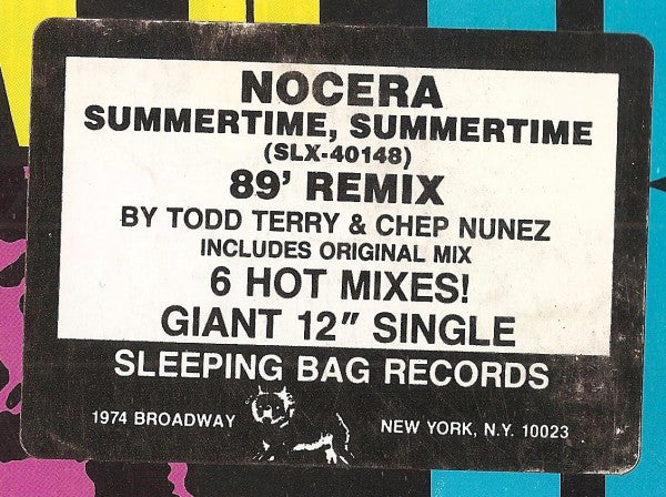 Nocera : Summertime, Summertime ('89 Remix) (12", Promo)