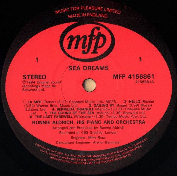 Ronnie Aldrich : Sea Dreams (LP)