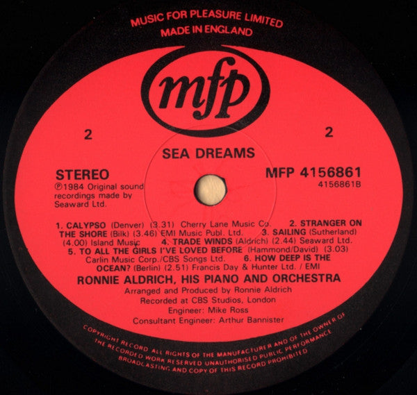 Ronnie Aldrich : Sea Dreams (LP)