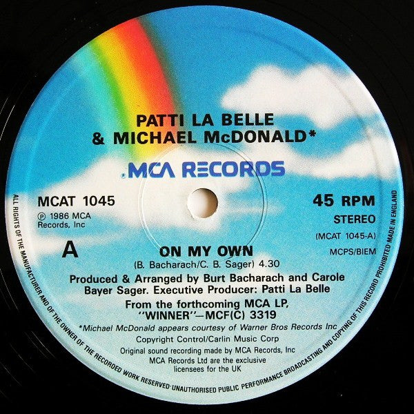 Patti La Belle* And Michael McDonald : On My Own (12" Version) (12")