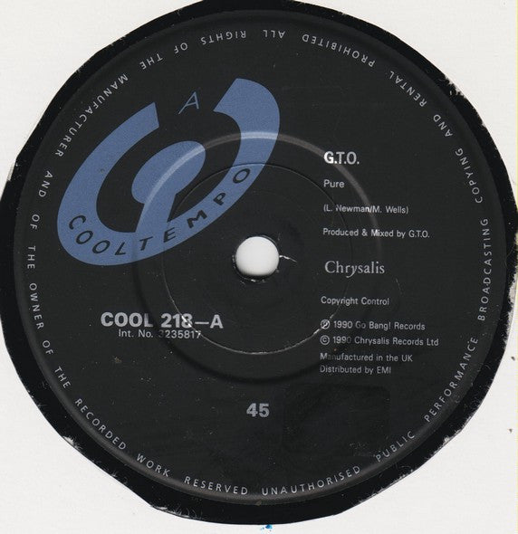 G.T.O.* : Pure (7", Single)