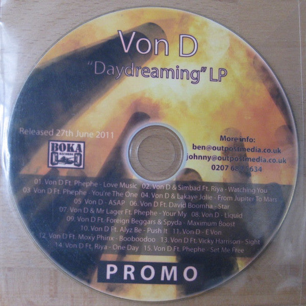 Von D : Daydreaming (CDr, Album, Promo)