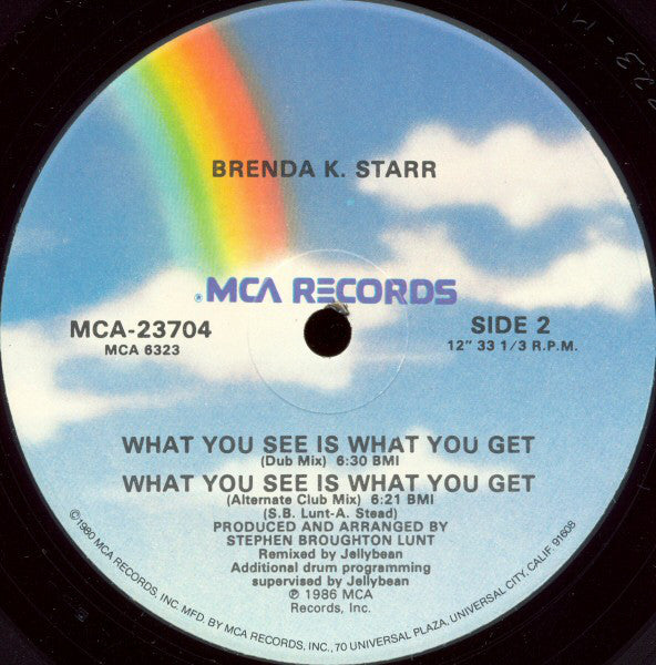 Brenda K. Starr : What You See Is What You Get (12")