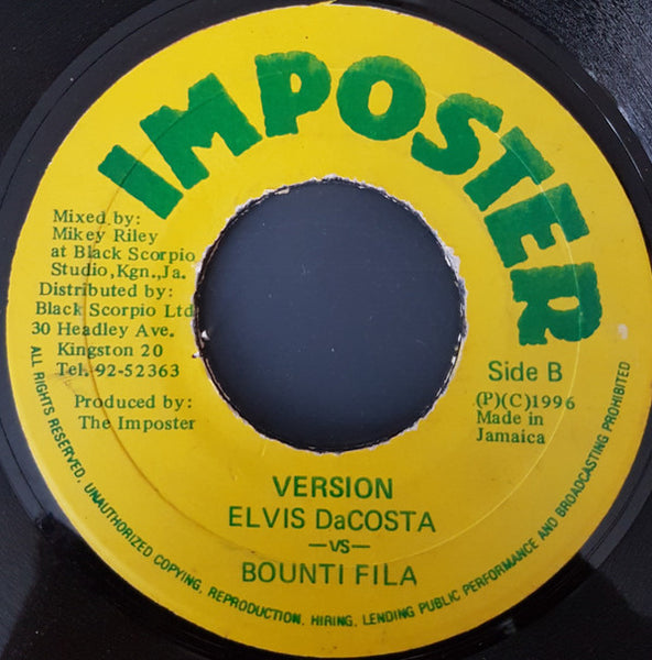 Elvis DaCosta And The The Imposter (3) : Goodnight My Love (7")