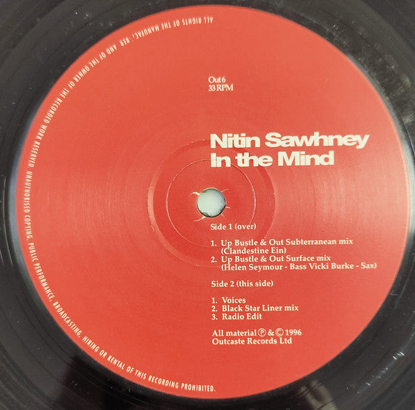 Nitin Sawhney : In The Mind (12", Promo)