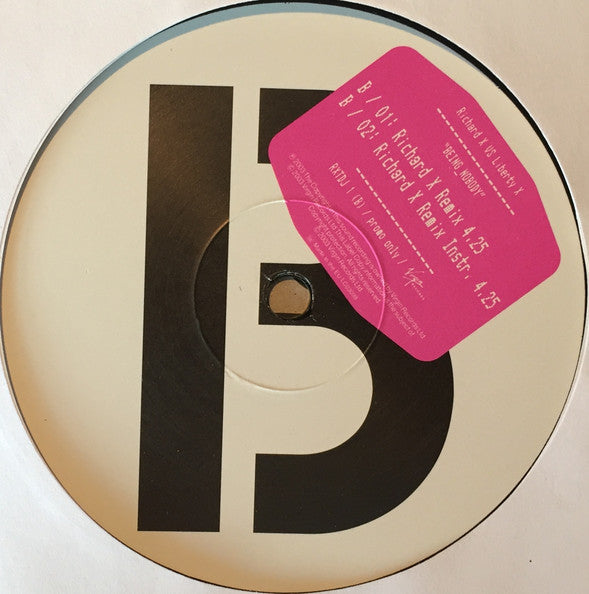 Richard X Vs Liberty X : Being_Nobody (12", Promo)