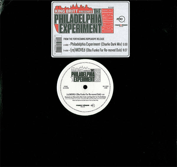King Britt Presents The Philadelphia Experiment : Remixed (12")