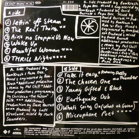 Papa Dee : Lettin' Off Steam (LP, Album)