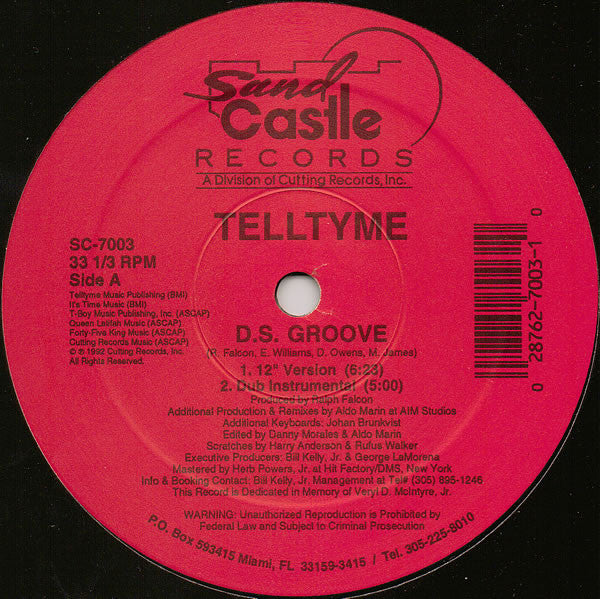 Telltyme : D.S. Groove (12")