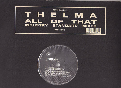 Thelma Houston : All Of That (Industry Standard Mixes) (12")
