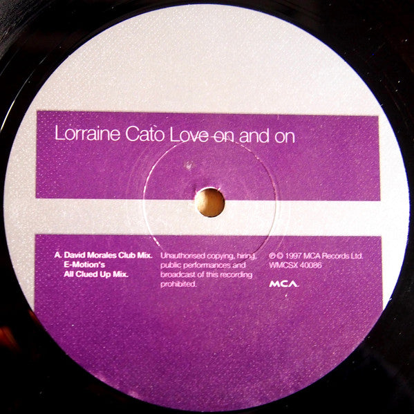 Lorraine Cato : Love On And On (12", Promo)