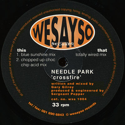 Needle Park : Crossfire (12")