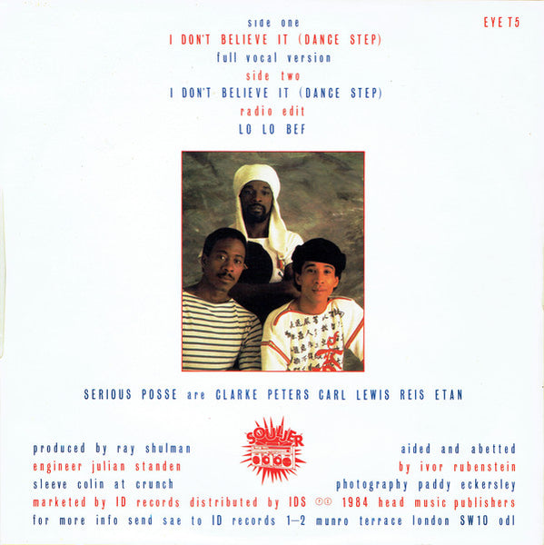 Serious Posse : I Don't Believe It (Dance Step) (12")