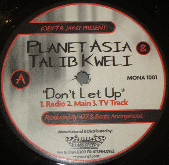 Planet Asia & Talib Kweli : Don't Let Up (12")