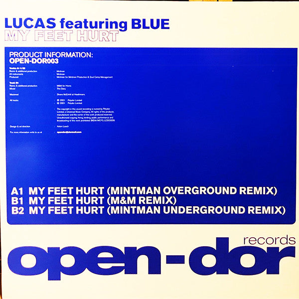 Lucas (2) Featuring Blue* : My Feet Hurt (12")