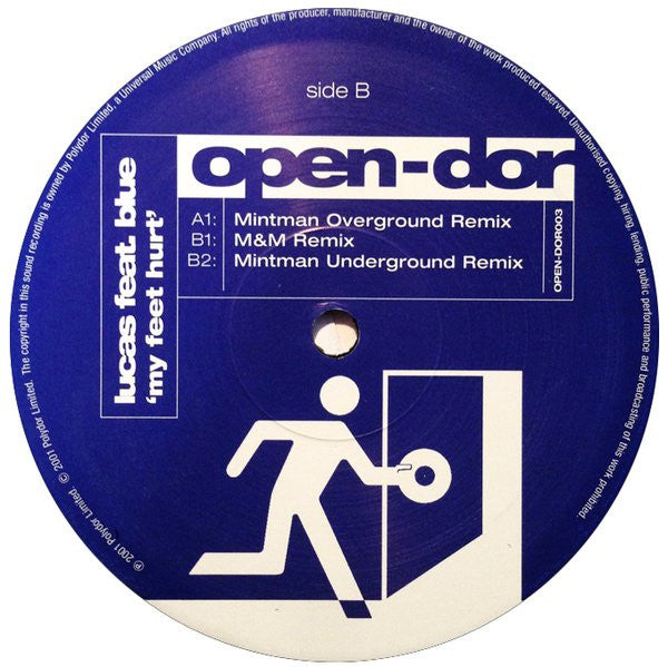 Lucas (2) Featuring Blue* : My Feet Hurt (12")