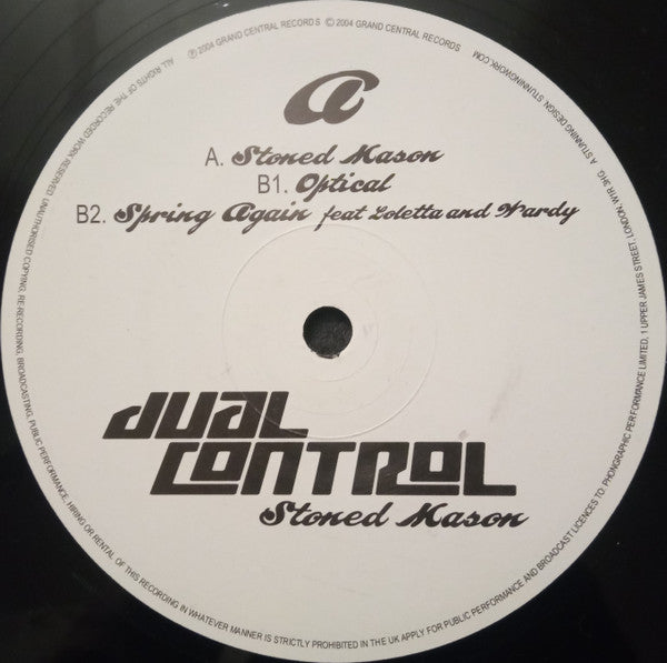 Dual Control : Stoned Mason (12")